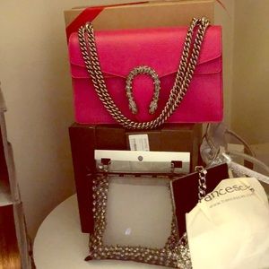 💕💕💕SOLD💕💕💕   GUCCI DIONYSUS BAG CHAIN STRAP PINK STRASS DIAMOND